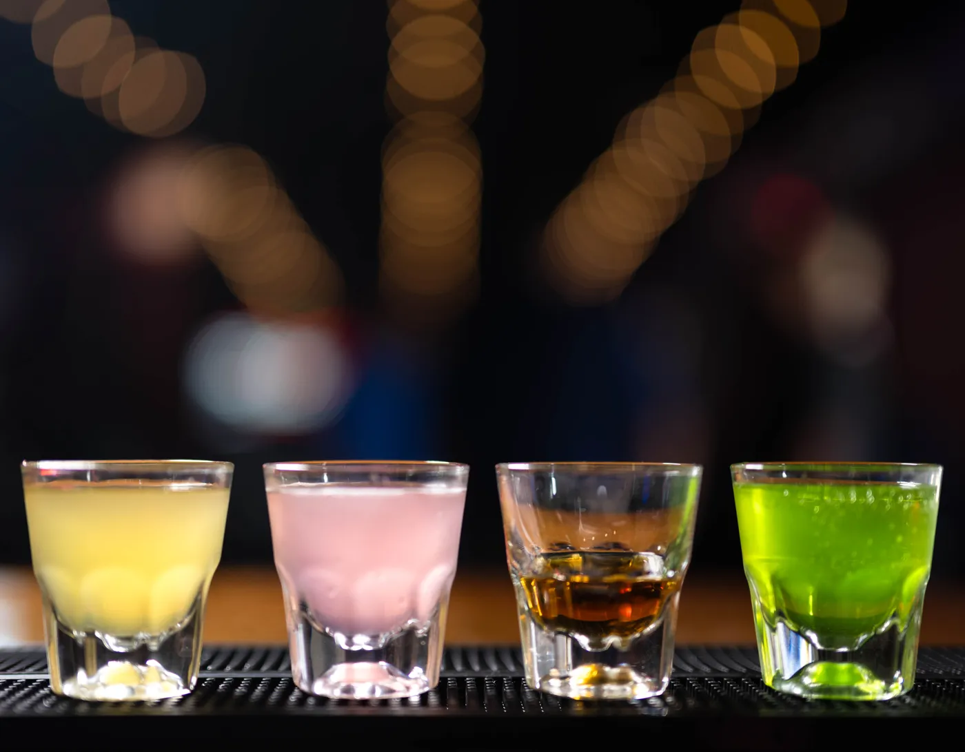A colorful round of drinks ready to share at Backstreet